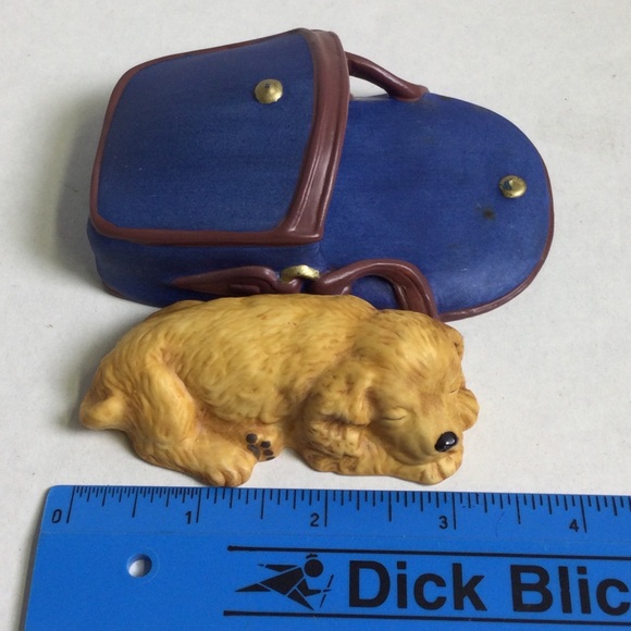 Princeton Gallery 1991 Purse Napper Cocker Spaniel Fine Porcelain - Picture 9 of 12